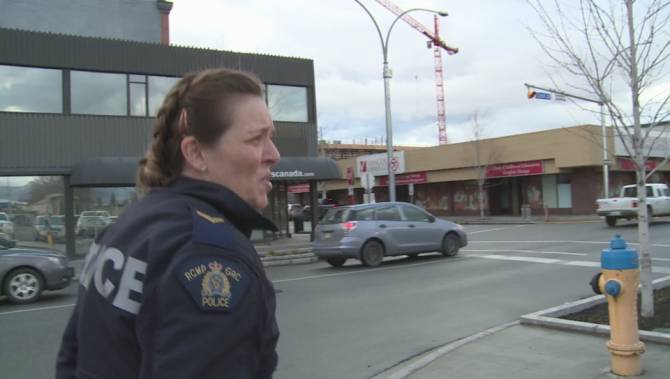 RCMP enforcing Kelowna’s downtown core with hugs